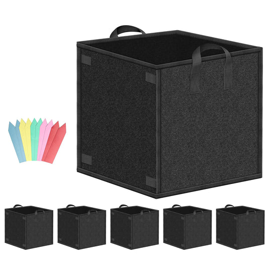 YSSOA Grow Bags Heavy Duty Thickened Nonwoven Aeration Fabric Pots with Handles, Cloth Pots for Plants, Vegetable, Flower, Tomato Potato