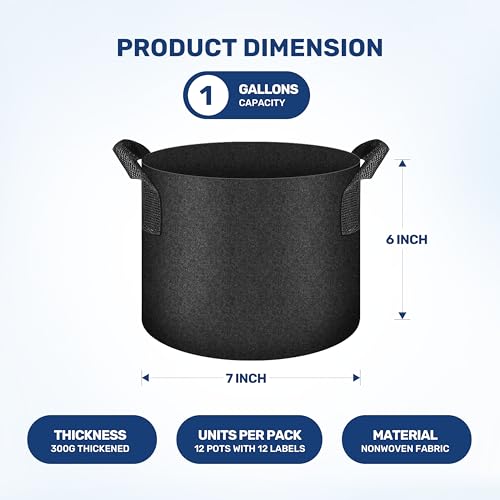 YSSOA 300G Reusable Breathable Gardening Pots