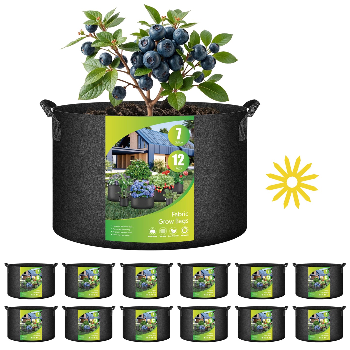 YSSOA 300G Reusable Breathable Gardening Pots
