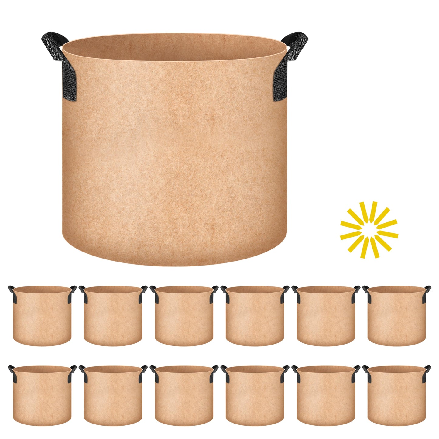 YSSOA 300G Reusable Breathable Gardening Pots