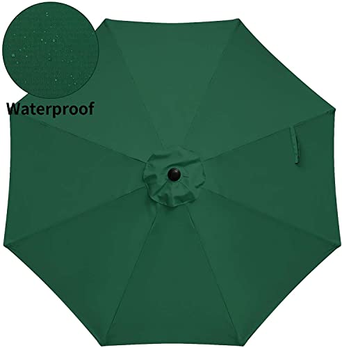 Simple Deluxe Patio Umbrella Outdoor, UV Protection Sunshade with Push Button Tilt/Crank and 8 Sturdy Ribs, for Table Garden Lawn Beach Pool
