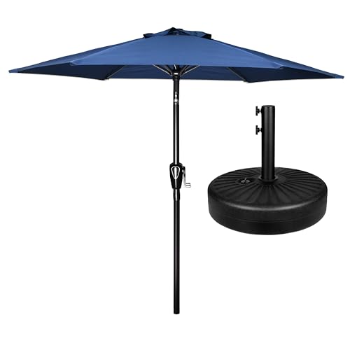 Simple Deluxe Patio Umbrella Outdoor Table Market Yard Umbrella with Push Button