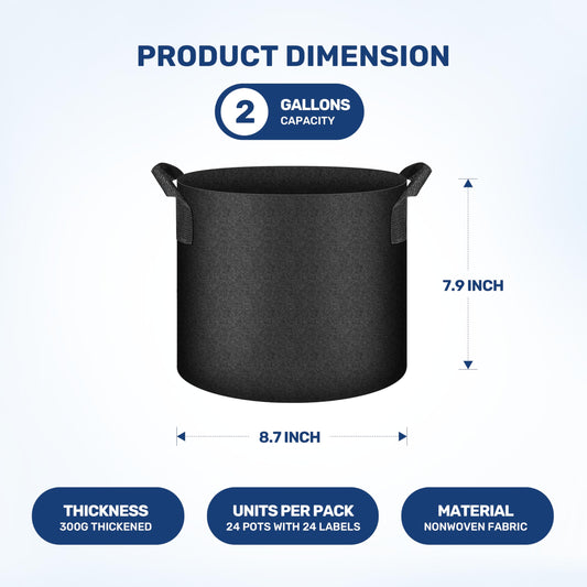 YSSOA 300G Reusable Breathable Gardening Pots