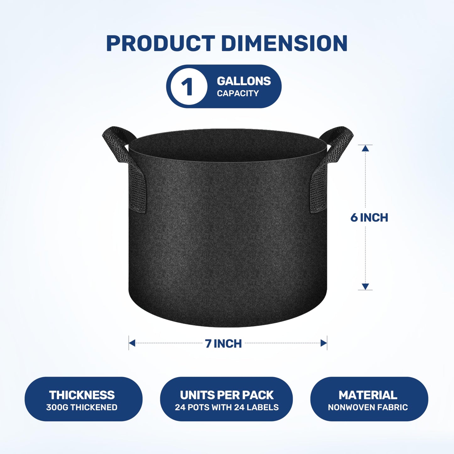 YSSOA 300G Reusable Breathable Gardening Pots