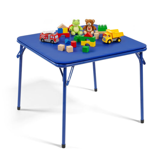 HealSmart Folding Table for Kids, Toddler Table with Padded Top - Foldable, Portable, and Durable Design, Ideal for Playtime, Crafts, and Activities, Compact and Easy Storage Solution, Blue