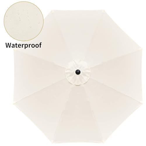 Simple Deluxe Patio Umbrella Outdoor, UV Protection Sunshade with Push Button Tilt/Crank and 8 Sturdy Ribs, for Table Garden Lawn Beach Pool
