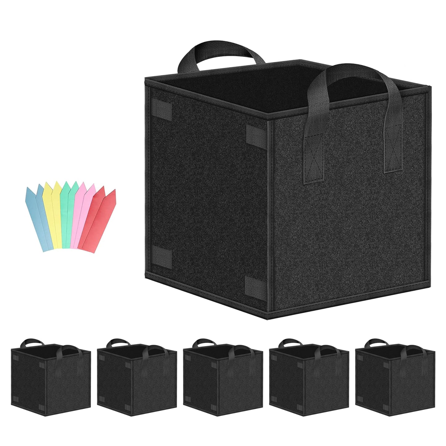 YSSOA Grow Bags Heavy Duty Thickened Nonwoven Aeration Fabric Pots with Handles, Cloth Pots for Plants, Vegetable, Flower, Tomato Potato