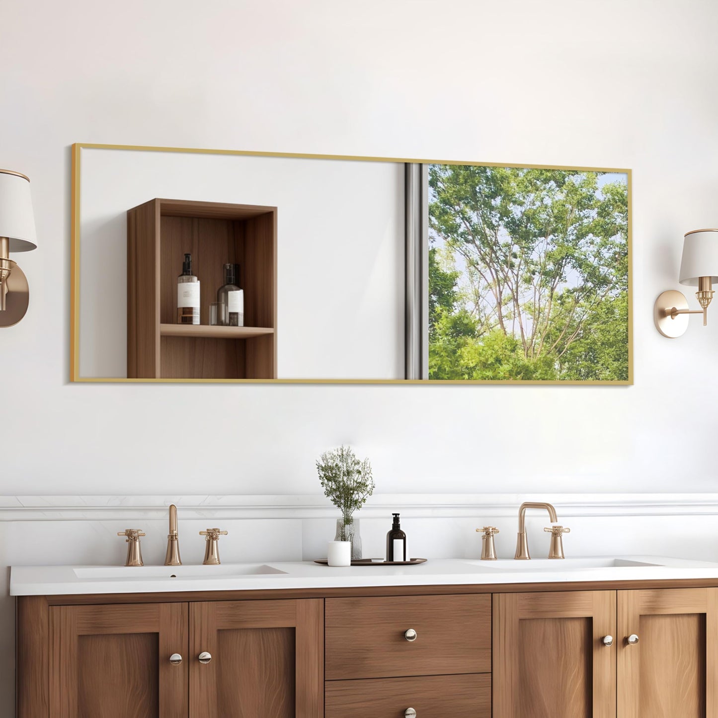 Simple Deluxe Arched Wall Mirror Full Length