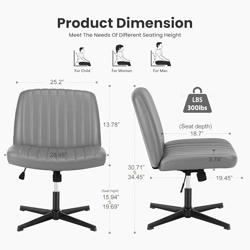 Simple Deluxe Vanity Chair with Back Criss Cross Chair with Back Home Office Desk Vanity Chairs