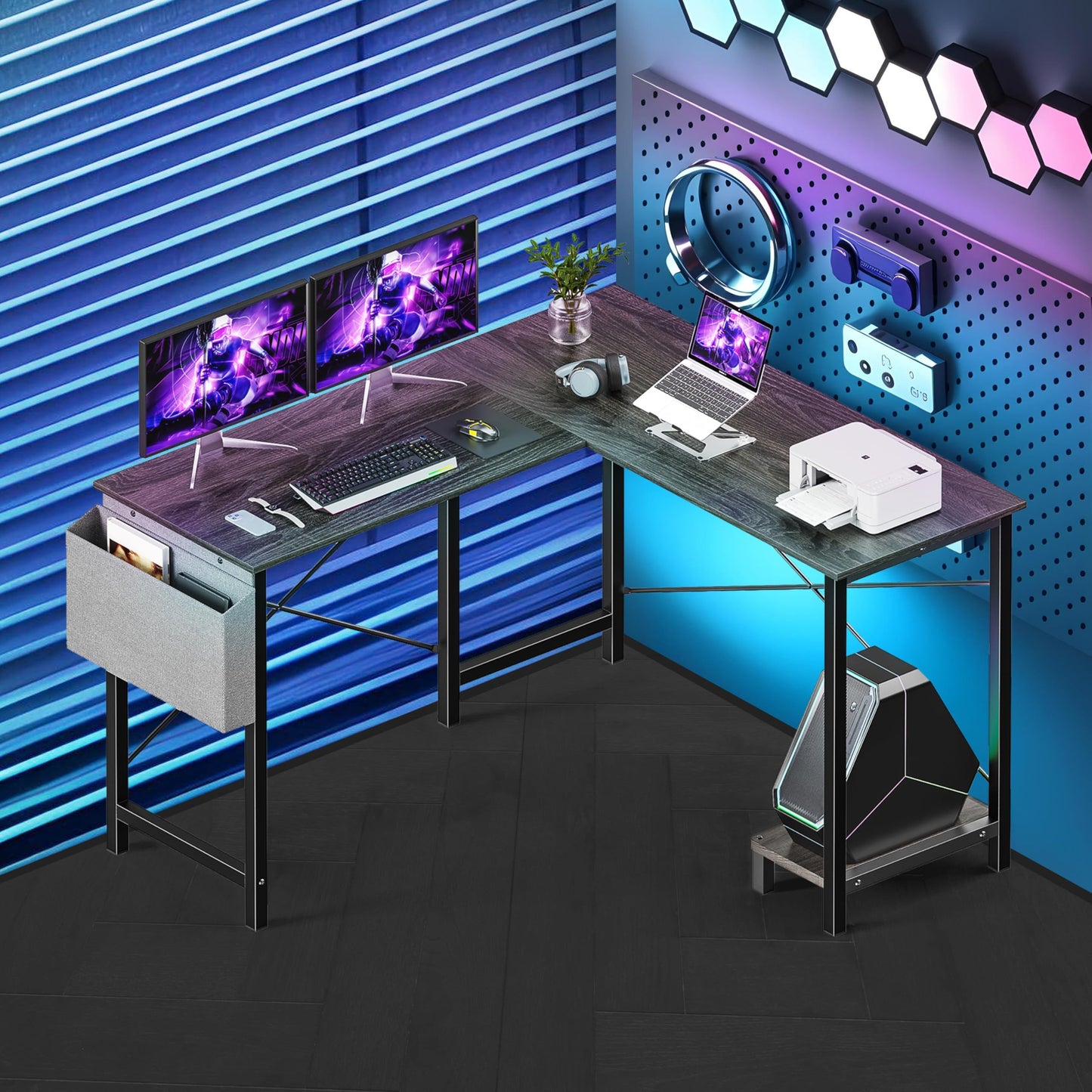 HealSmart L Shape Office Desk