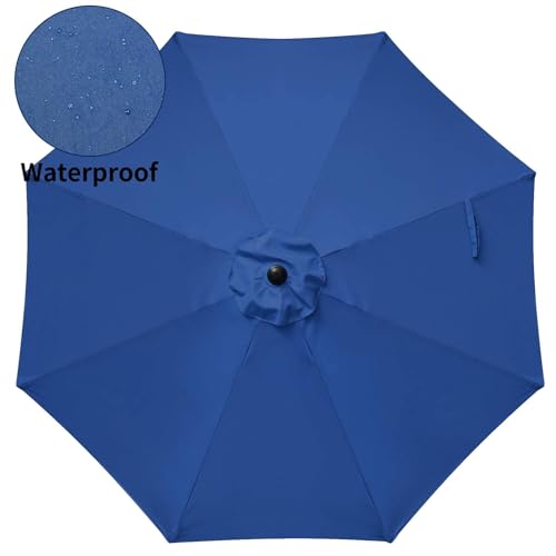 Simple Deluxe Patio Umbrella Outdoor, UV Protection Sunshade with Push Button Tilt/Crank and 8 Sturdy Ribs, for Table Garden Lawn Beach Pool