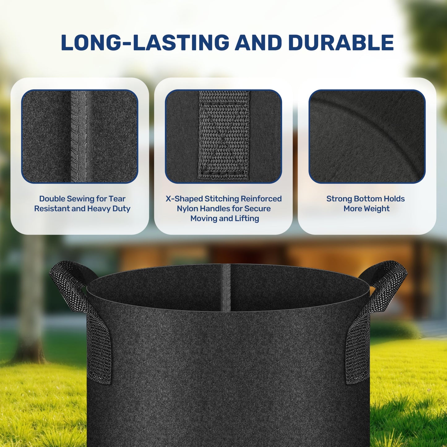 YSSOA 300G Reusable Breathable Gardening Pots