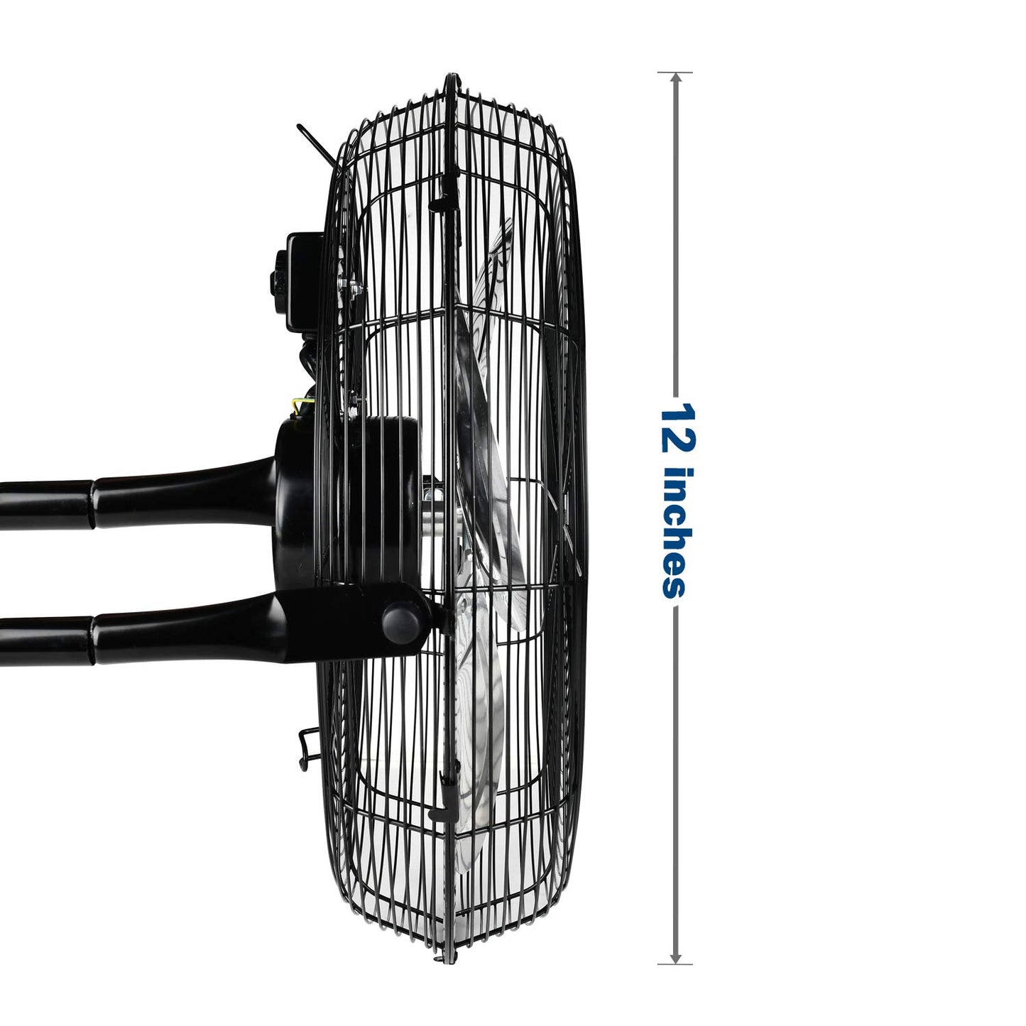 iPower 12 Inch 3-Speed High Velocity Heavy Duty Metal Industrial Floor Fans Quiet for Home, Commercial, Residential, and Greenhouse Use, Outdoor/Indoor, Black