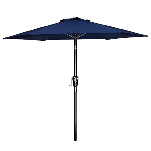 YSSOA Patio Umbrella Outdoor Table Market Yard Umbrella with 6 Sturdy Ribs