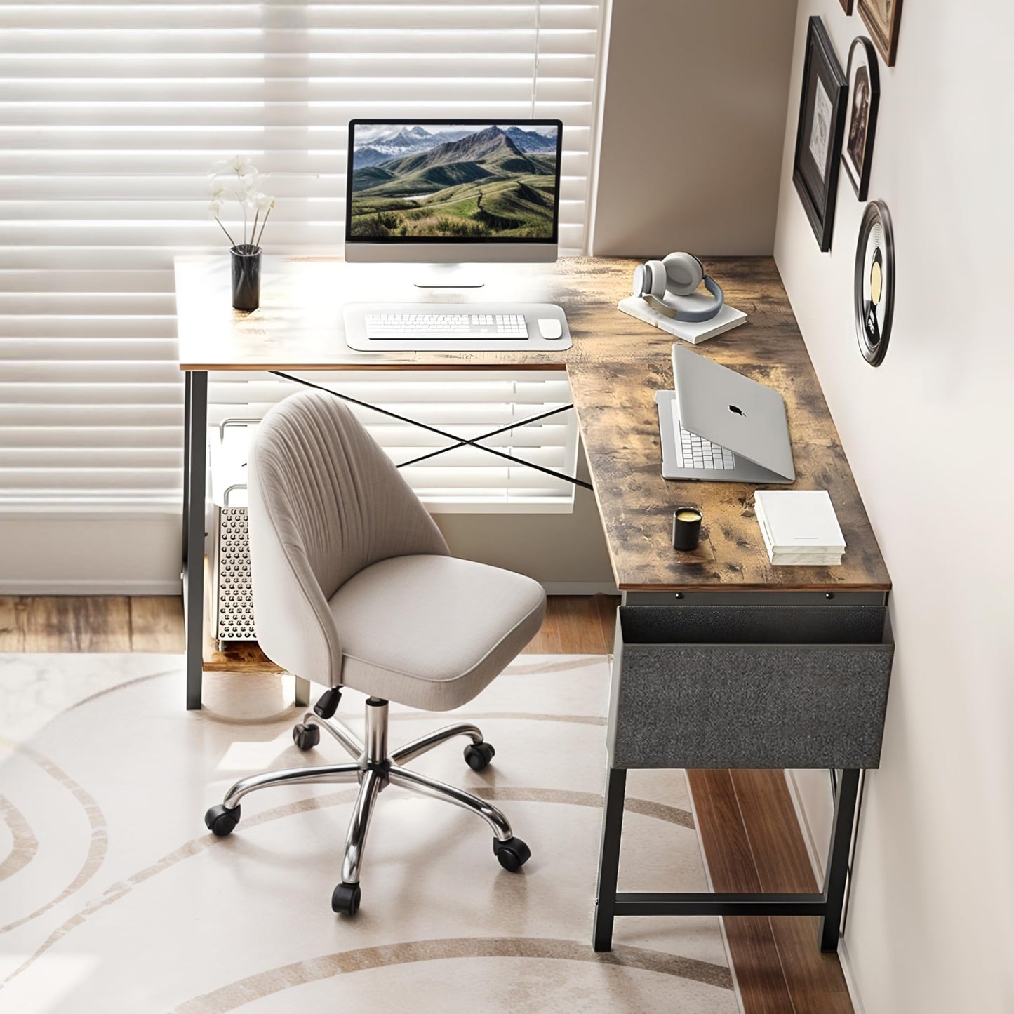 HealSmart L Shape Office Desk