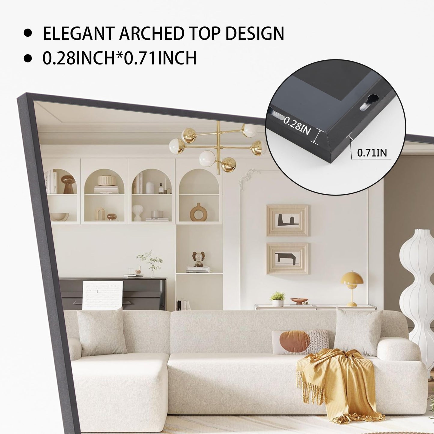 Simple Deluxe Mirror for Bedroom Room Décor