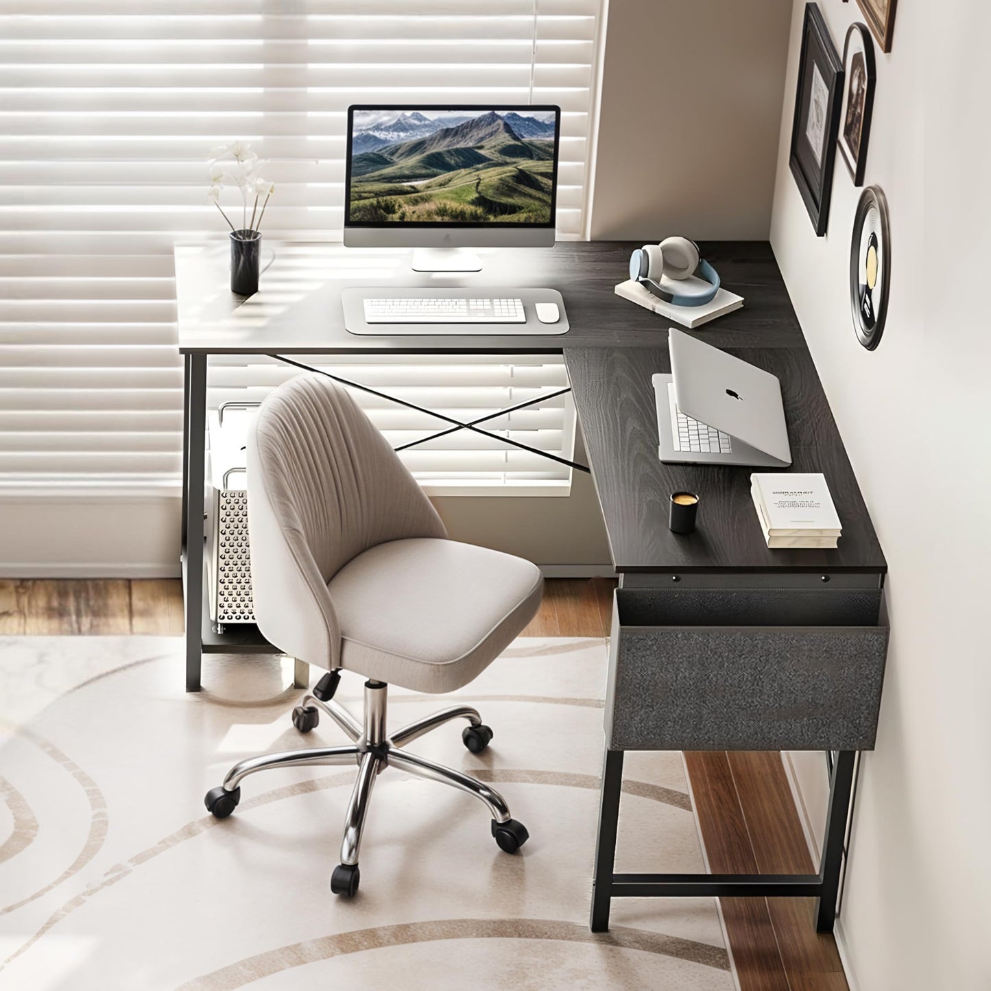 HealSmart L Shape Office Desk