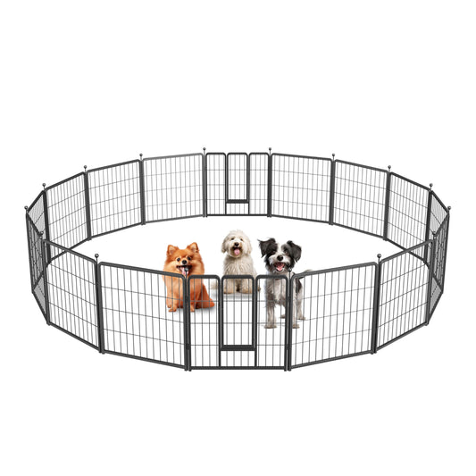 Simple Deluxe Plastic/Metal Dog Playpen