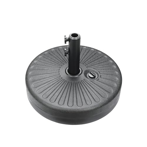 HealSmart 7.5ft Patio Umbrella with Push Button Tilt/Crank, Outdoor Table Market Yard Umbrella, 6 Sturdy Ribs for Garden, Deck, Backyard, Pool