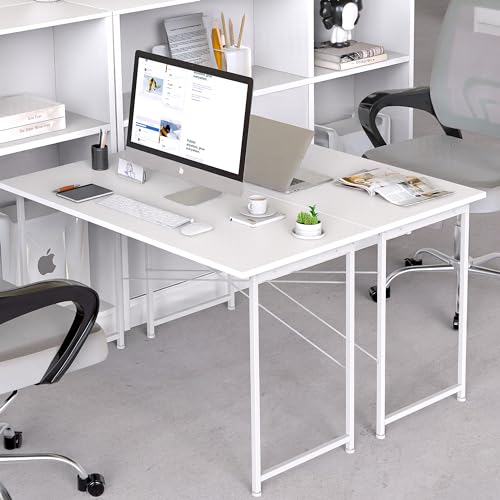 YSSOA Work Study Writing Student Kids Bedroom Wood Modern Simple Table with Headphone Hooks