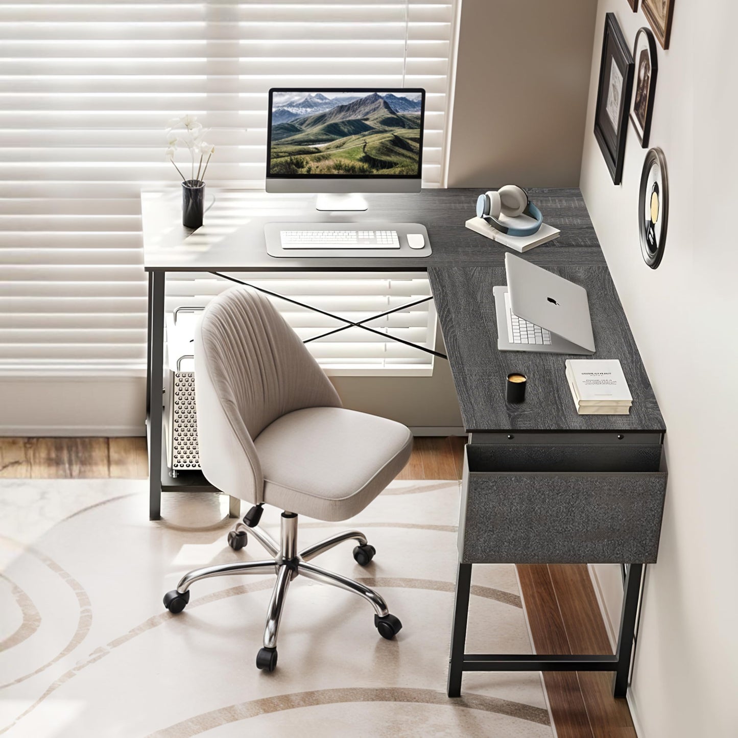 HealSmart L Shape Office Desk