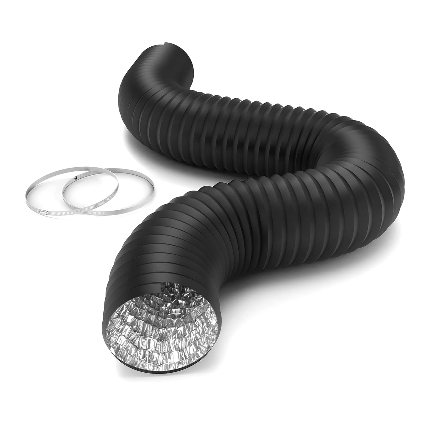 Simple Deluxe Aluminum Ducting and Adjustable Duct Clamps
