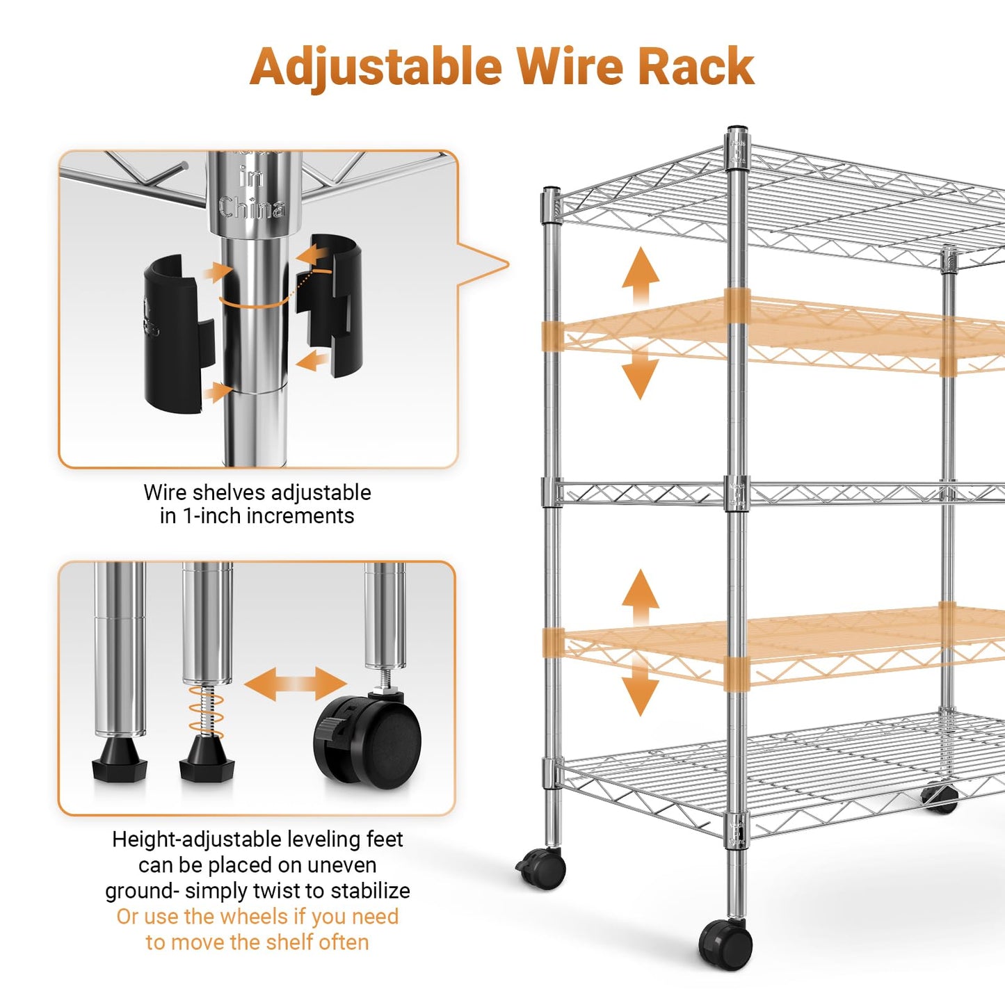 YSSOA Heavy Duty Storage Shelving Unit