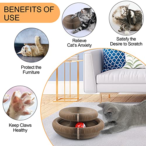 FluffyDream Cat Scratcher Cardboard Lounge Bed