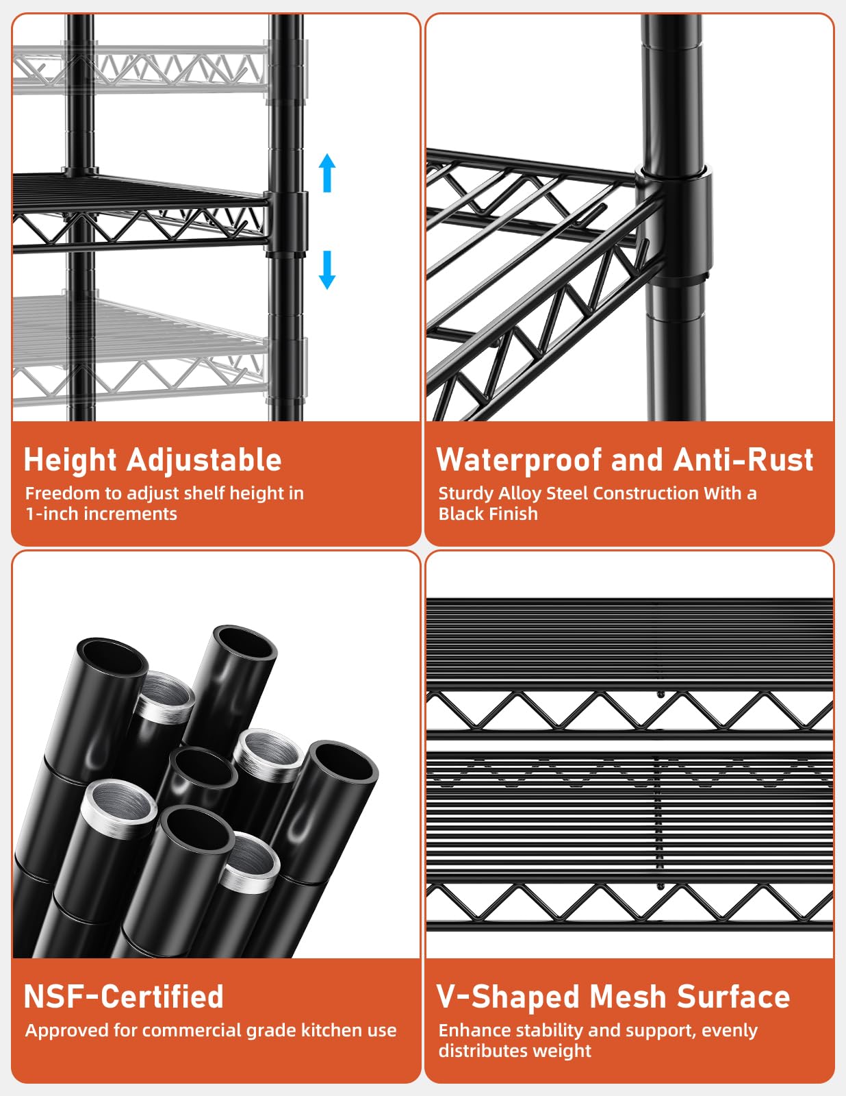 YSSOA Heavy Duty Storage Shelving Unit
