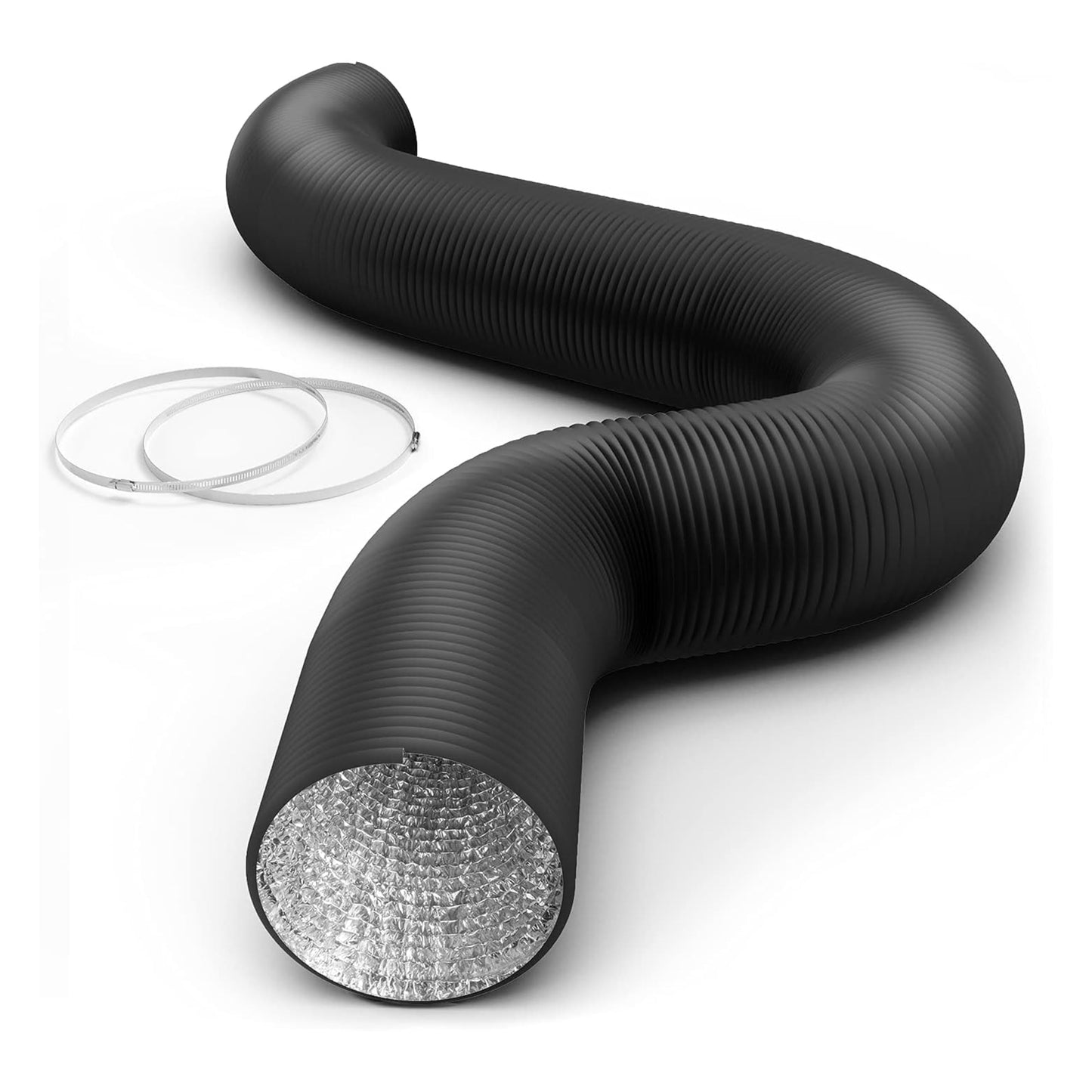Simple Deluxe Aluminum Ducting and Adjustable Duct Clamps