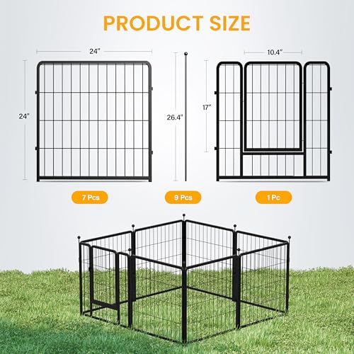 HealSmart Plastic/Metal Dog Playpen