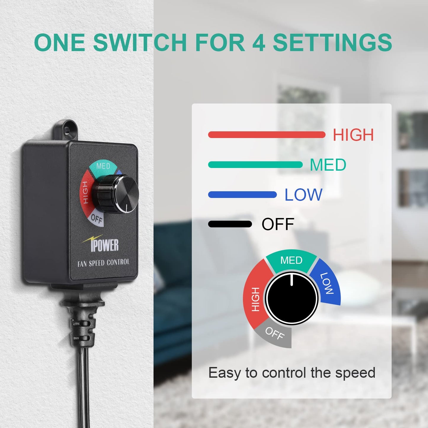 iPower Ventilation Inline Fan, 8 Feet Ducting, Variable Speed Controller, Temperature Humidity App Control via WiFi, Carbon Filter, HVAC for Grow Tent Ventilation