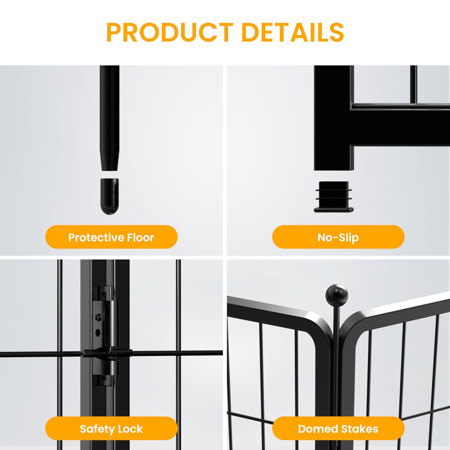HealSmart Plastic/Metal Dog Playpen