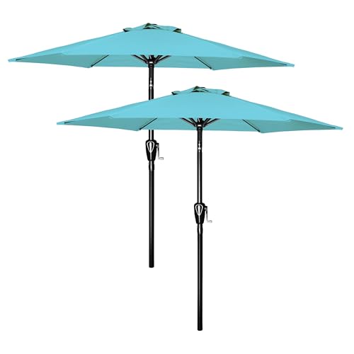 Simple Deluxe Patio Umbrella Outdoor Table Market Yard Umbrella with Push Button