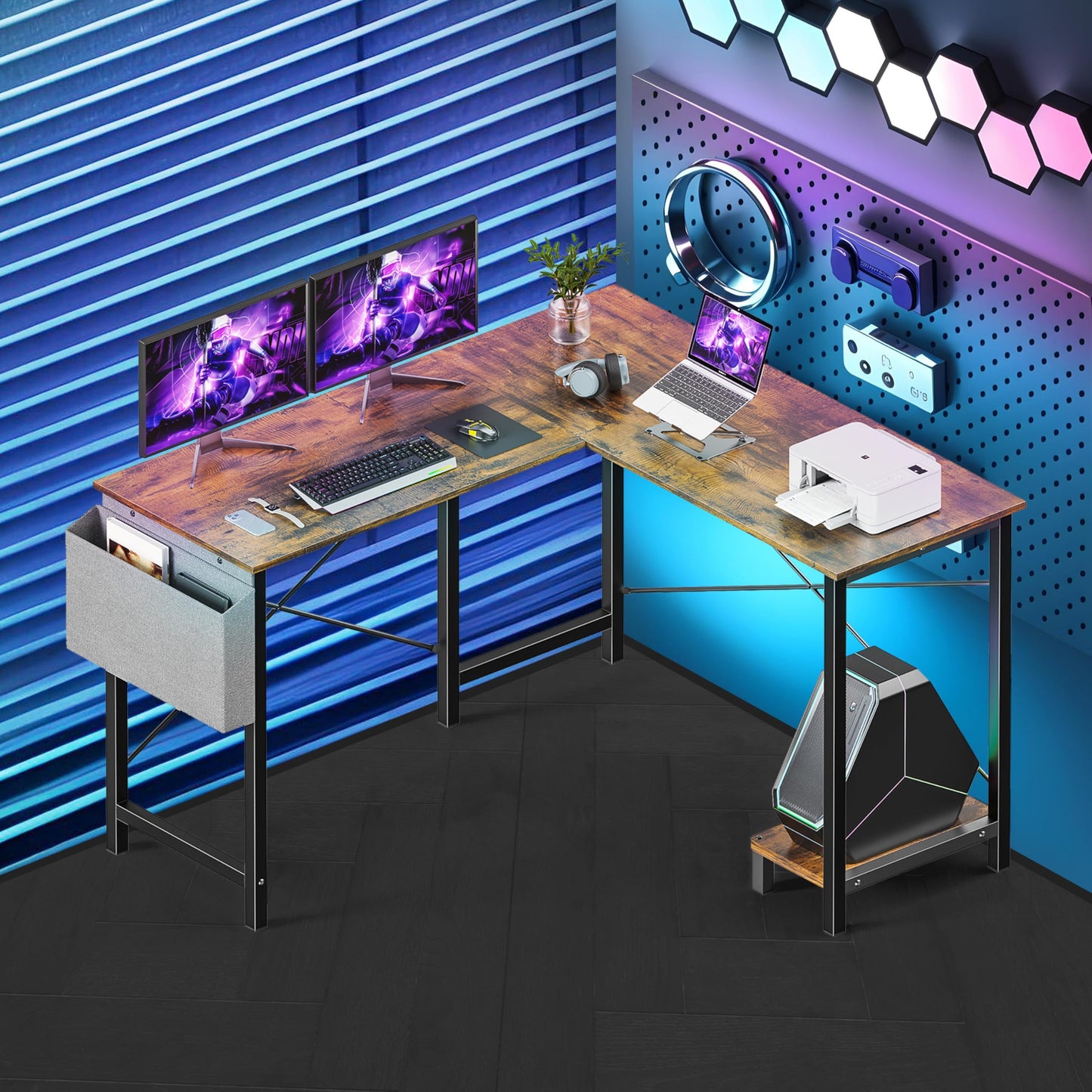 HealSmart L Shape Office Desk