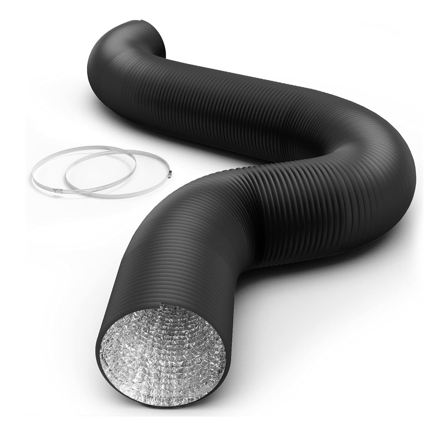 Simple Deluxe Aluminum Ducting and Adjustable Duct Clamps