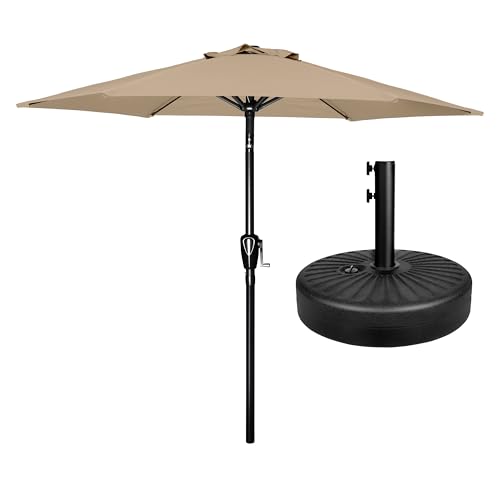 Simple Deluxe Patio Umbrella Outdoor Table Market Yard Umbrella with Push Button