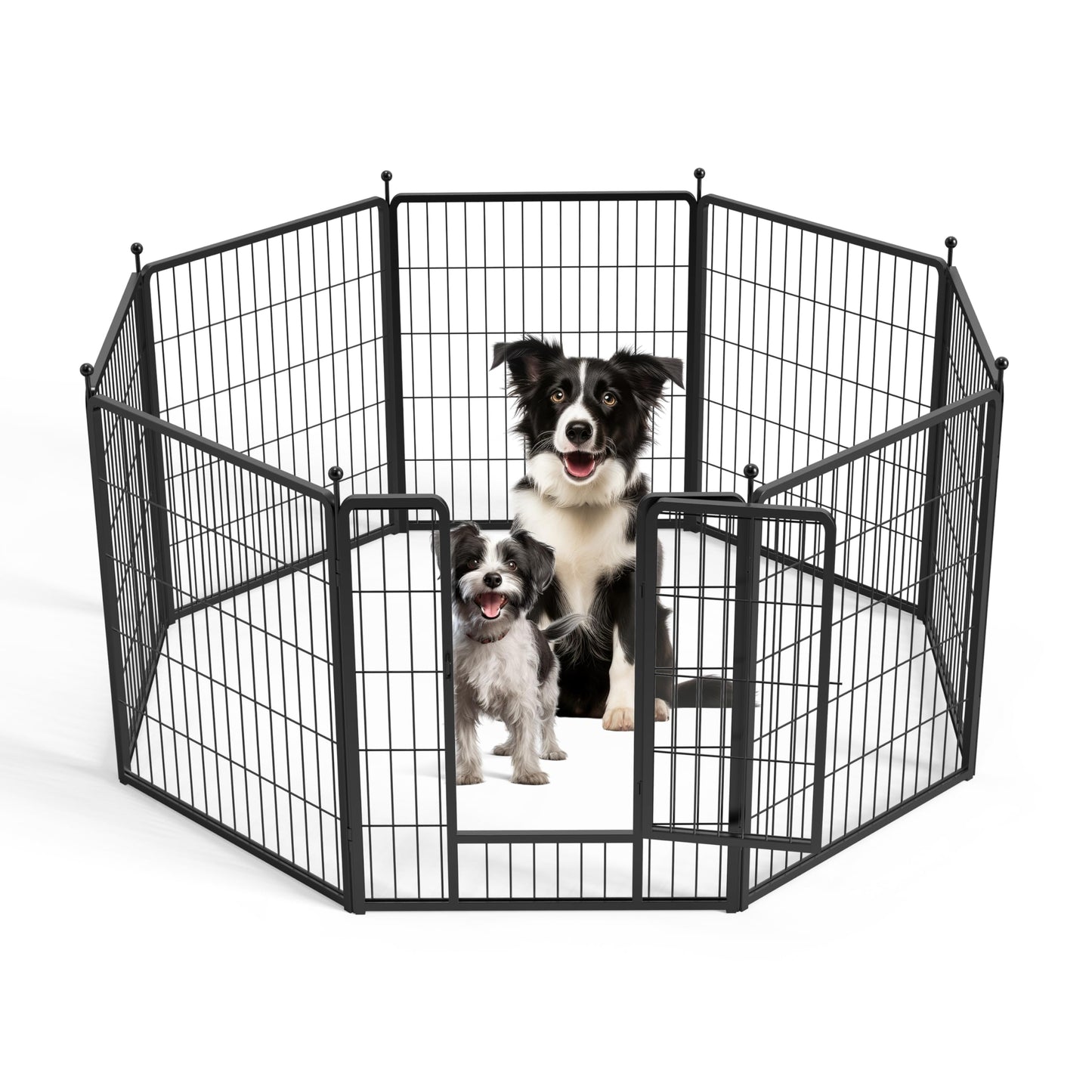 Simple Deluxe Dog Playpen, Heavy Duty Metal Pet Playpen Indoor Outdoor