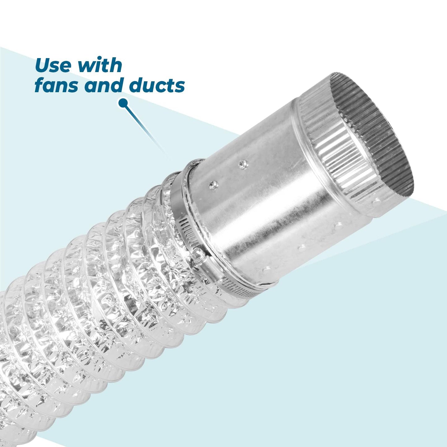 Simple Deluxe Aluminum Ducting and Adjustable Duct Clamps