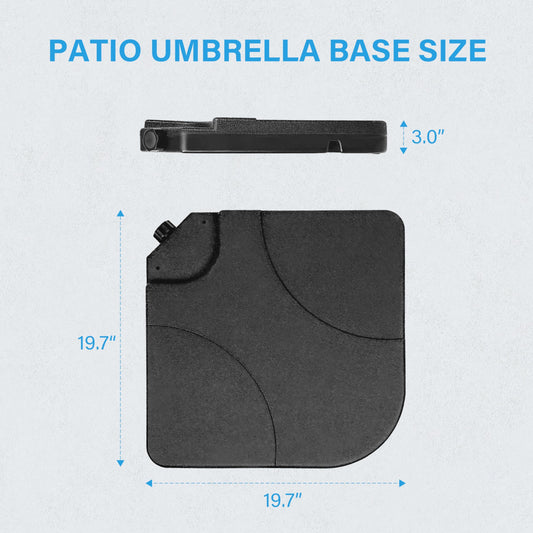 HealSmart 24.2 lbs Heavy Duty Umbrella Base