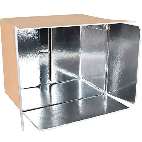 YSSOA Thermo Chill Double Insulated Carton with Foil Insulated Bag Liner, Small Mailing Box, Shipping Box for Mailing, Shipping, Packing, Moving,Box Inside Dimension