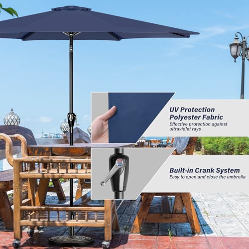 YSSOA Fillable Mobile Offset Patio Base Heavy Duty Market Cantilever Umbrella Stand Square
