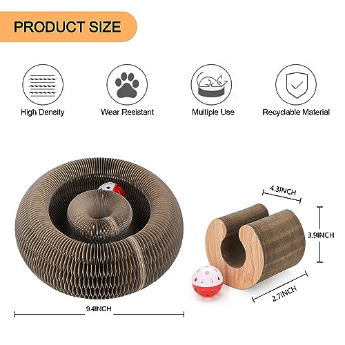 FluffyDream Cat Scratcher Cardboard Lounge Bed