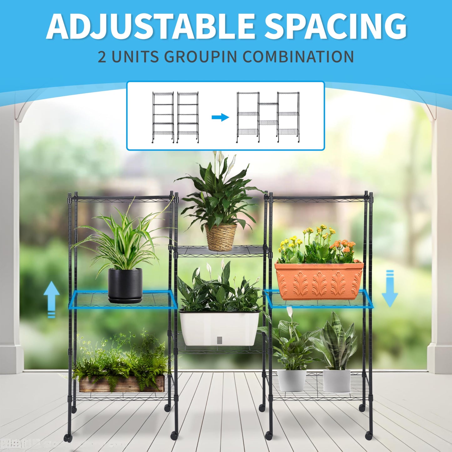 HealSmart Heavy Duty Storage Shelves