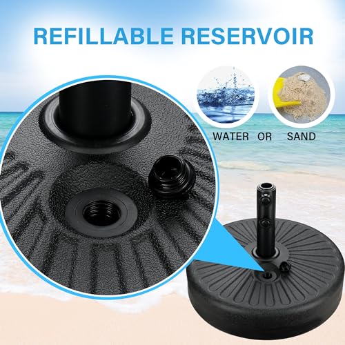 HealSmart 24.2 lbs Heavy Duty Umbrella Base