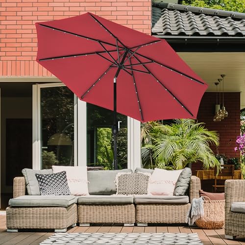 InfiniPower 9ft Patio Umbrella Replacement Canopy, Outdoor Replacement Canopy Only, Table Umbrellas Top Cover with 8 Ribs for Garden, Yard