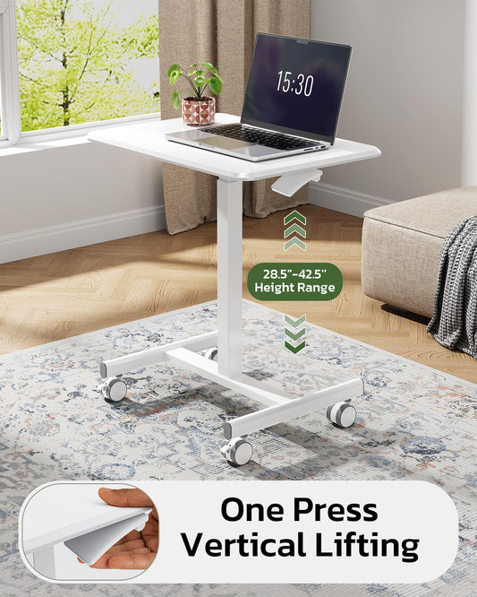 InfiniPower Mobile Small Stading Desk, Computer Workstations Desk