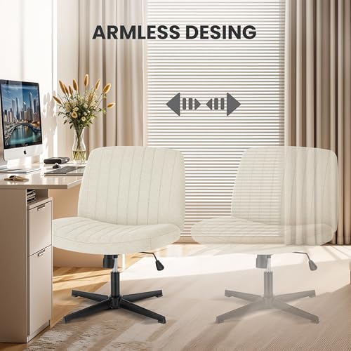 Simple Deluxe Vanity Chair with Back Criss Cross Chair with Back Home Office Desk Vanity Chairs