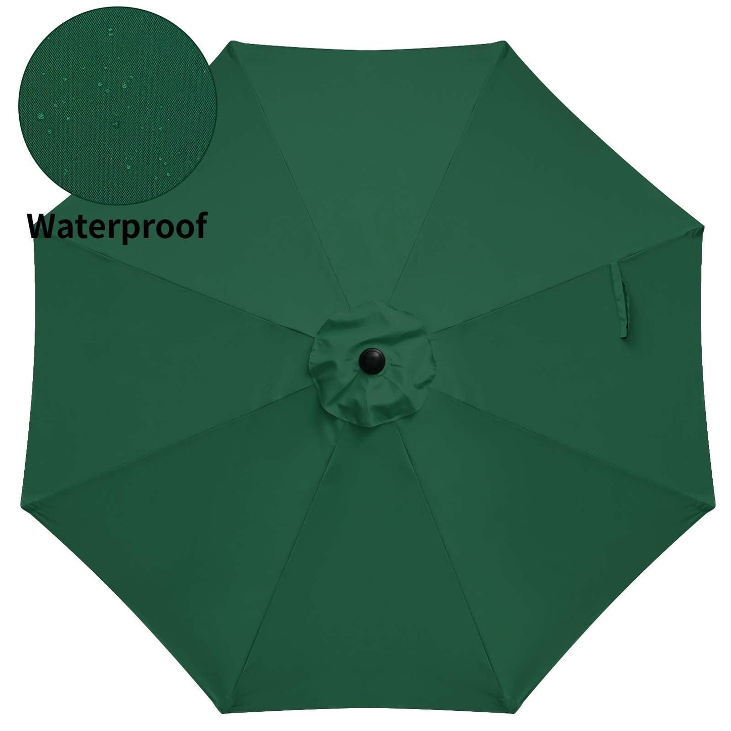Simple Deluxe Patio Umbrella Outdoor, UV Protection Sunshade with Push Button Tilt/Crank and 8 Sturdy Ribs, for Table Garden Lawn Beach Pool