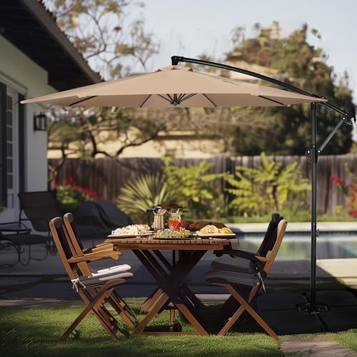 InfiniPower 9ft Patio Umbrella Replacement Canopy, Outdoor Replacement Canopy Only, Table Umbrellas Top Cover with 8 Ribs for Garden, Yard